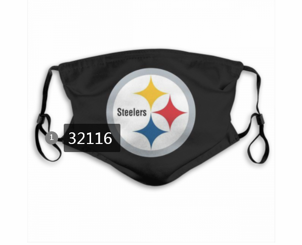 NFL 2020 Pittsburgh Steelers #54 Dust mask with filter
